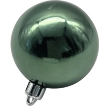 Boule de Noël verte avec suspension argentée