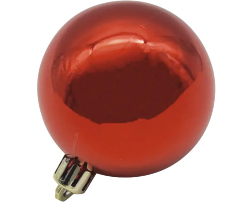 Boule de Noël rouge avec crochet