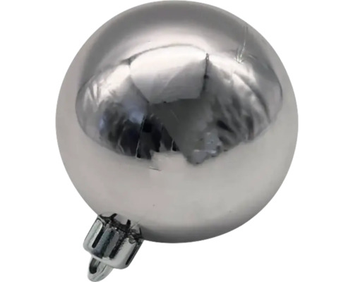 Boule de Noël argentée pour la décoration