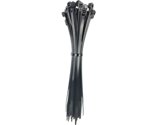 Collier de serrage anthracite 200x4,6 mm 50 pièces Lot de colliers de serrage noirs