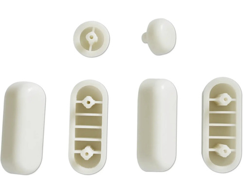 Patins pour meubles en plastique, différentes formes et tailles