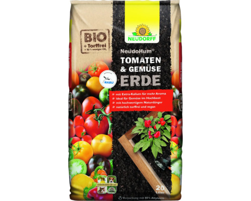 Terreau tomates et légumes Neudorff NeudoHum, sac de 20 litres