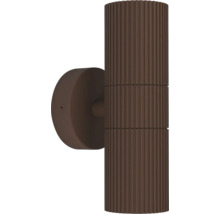 Wandleuchte aus geriffeltem Metall