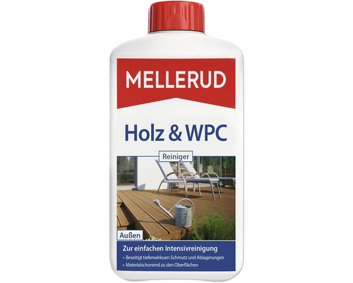 Produit nettoyant bois & bois composite Mellerud 1 l Nettoyant bois et WPC Mellerud pour l''extérieur en bouteille