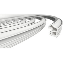 Profilé d'étanchéité blanc en coupe transversale