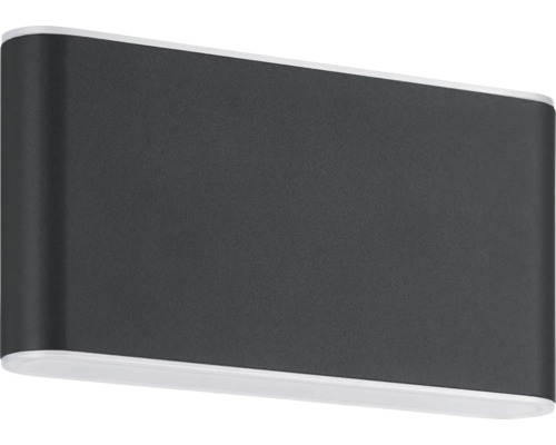 Applique murale extérieure LED 2x 5,8 W 1260 lm 3000/4000/6500 K Grutti anthracite Applique murale rectangulaire pour l''intérieur