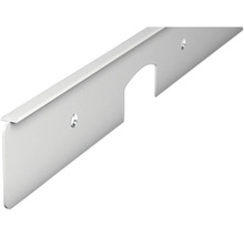 Poignée métallique avec découpe et trous de forage