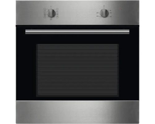 Edelstahl Einbaubackofen mit Drehreglern