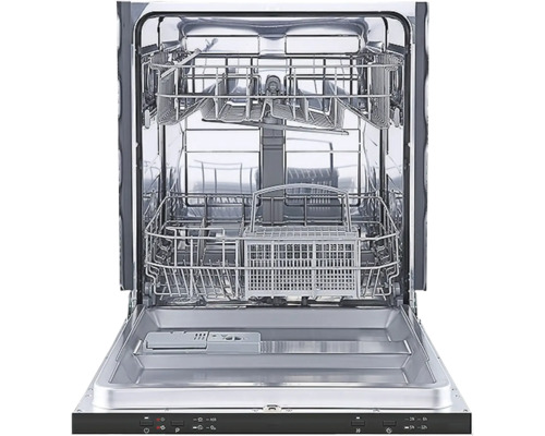 Offener Geschirrspüler mit mehreren Körben