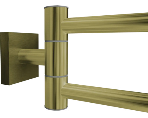 Porte-serviettes pivotant en métal pour montage mural