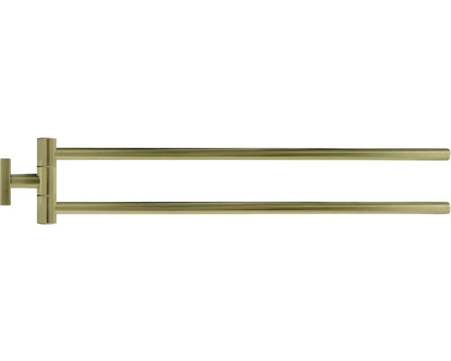 Porte-serviettes pivotant à deux barres