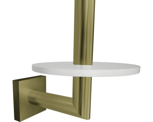 Porte-papier toilette avec tablette pour montage mural