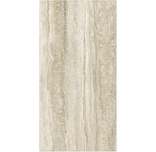 Carreau en travertin à surface marbrée