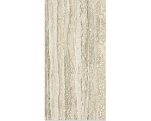 Carreau en travertin avec veinures naturelles