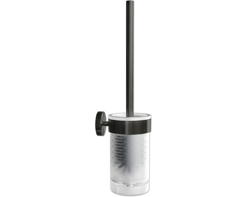 Garniture de brosse de toilette avec support mural