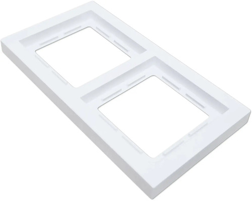 Cadre double ROTH LANGE 53710 Primo V2.0 blanc signalisation Cadre double pour interrupteurs et prises