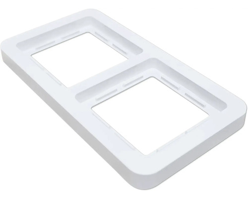 Cadre double ROTH LANGE 57706 Plus V2.0 blanc ultra Cadre double pour interrupteur