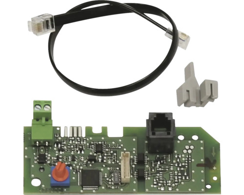 Elektronische Platine mit Kabel und Anschlüssen