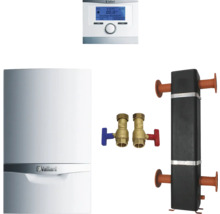 Vaillant Heizungsanlage mit Thermostat, Absperrhähnen und Verteiler