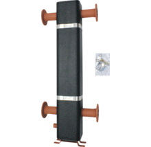 Heizkörperanschlussblock mit Montagezubehör