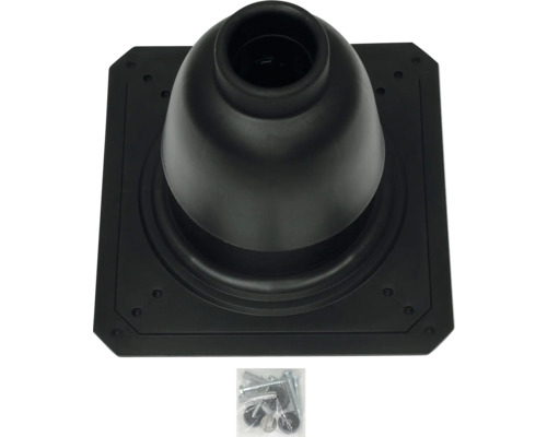 Dachdurchführung mit Befestigungsmaterial