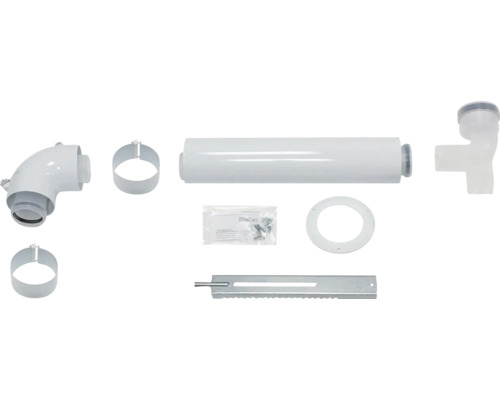 Vaillant Abgaszubehör Set mit Rohren, Bögen, Schellen, Dichtungen und Montagematerial