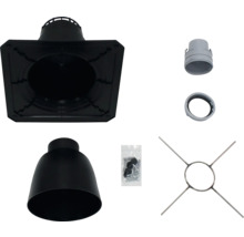 Mehrere Teile einer Regenwasserzisternen-Anschlussgarnitur