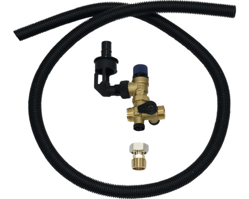 Ablaufschlauchset mit Thermostatventil und Anschlussstück
