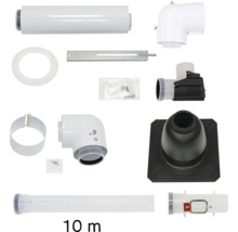 Komponenten für ein Abluftsystem.