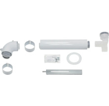 Vaillant Abgaszubehör Set mit Rohren, Bögen, Schellen und Montagematerial