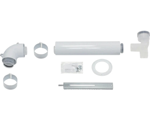 Vaillant Abgaszubehör Set mit Rohren, Bögen, Schellen und Montagematerial