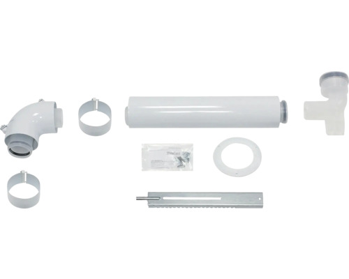 Abgasrohr-Installationsset mit Rohren, Schellen und Montageteilen