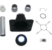 Set mit Schornsteinteilen und Zubehör