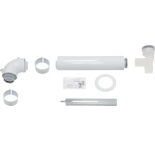 Installationsset mit Rohren, Schellen und Montagematerial