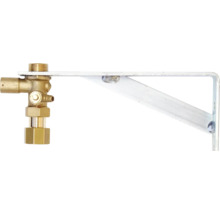 Gasanschluss mit Wandbefestigung