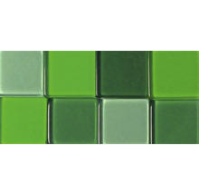 Carreaux de mosaïque en verre, tons verts