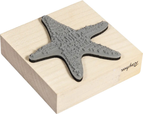 Rayher Stempel mit Seestern Motiv für Bastelarbeiten