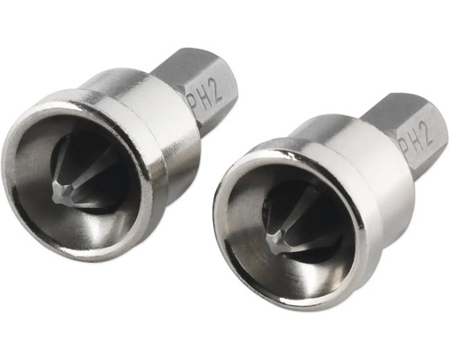 Embout Wolfcraft Solid PH 2 avec butée de profondeur, lot de 2