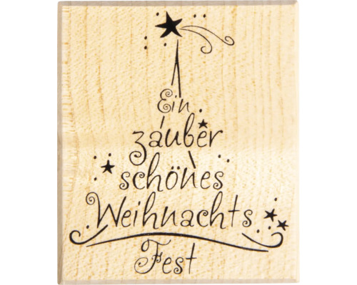 Stempel mit dem Aufdruck Ein zauber schoenes Weihnachtsfest