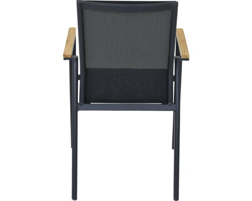 Fauteuil de jardin avec accoudoirs en bois