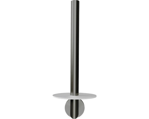 Porte-papier toilette en métal avec étagère