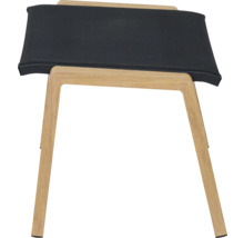 Gartensessel mit Holzrahmen und Textilbespannung