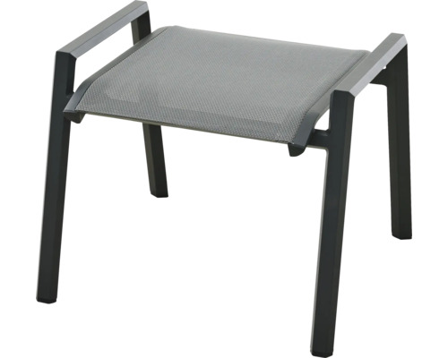 Repose-pieds en aluminium et tissu textile