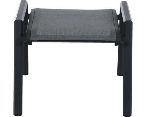 Tabouret de jardin avec revêtement en tissu et cadre en métal