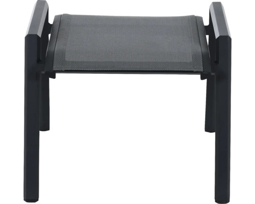 Repose-pieds avec cadre en aluminium et tissu textile