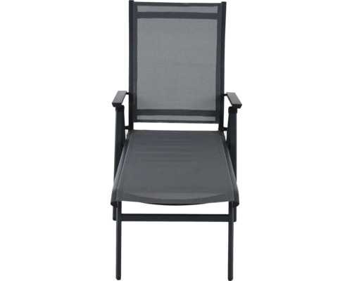 Chaise de jardin en textile et métal