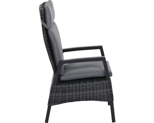 Gartenstuhl mit Armlehnen und Polster