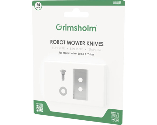 Lames de robot tondeuse Grimsholm, 24 pièces, pour Mammotion Luba et Yuka