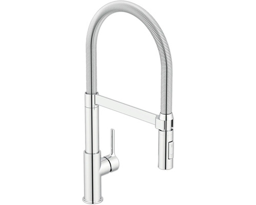 KEO Küchenarmatur flexibel mit Brause CAI CoolStart chrom
