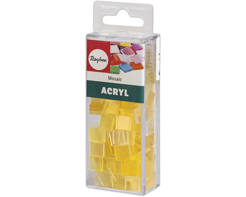 Rayher Logo. Boîte de mosaïques en acrylique de forme carrée.